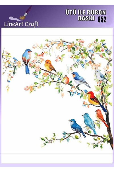 LİNEART Ütü ile Rub On Transfer Kağıdı - No: 852 30x30 cm