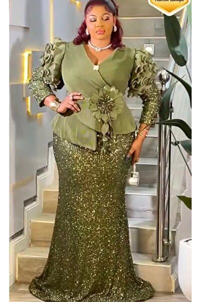 MODA New season special design sequined lake gorgeous dress