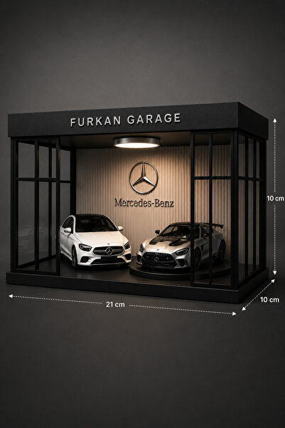 GAME SHOT Kişiye Özel Işıklı Araba Garajı - Diorama - Showroom Dekoru - Galer...