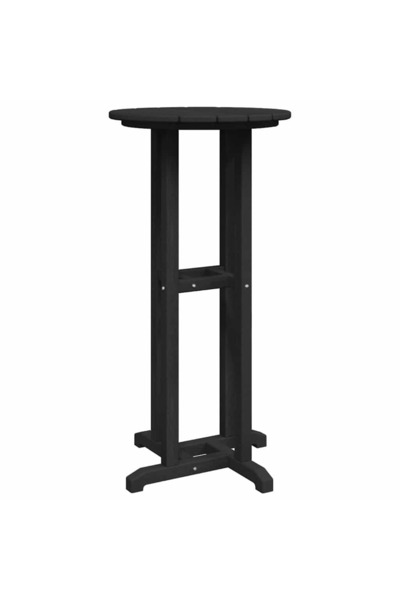 vidaxl Bar table Black 55 x 55 x 107 cm Polyethylene