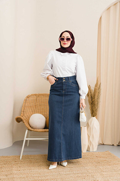 Neways 2058- Denim Suknja tamnoplava
