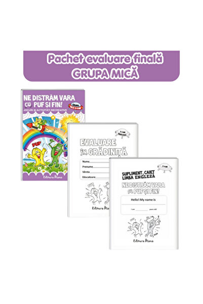 Editura Diana Pachet evaluare finala In gradinita -Ne distram vara cu Puf si ...