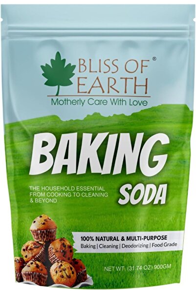 Bliss of Earth صودا الخبز، مكون أساسي للطهي، مثالي للكيك والعجين الطري، 900 ج...