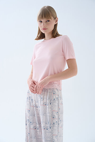 Hays Kadın Modal Kaşkorse Dantel Detaylı Pijama Üstü