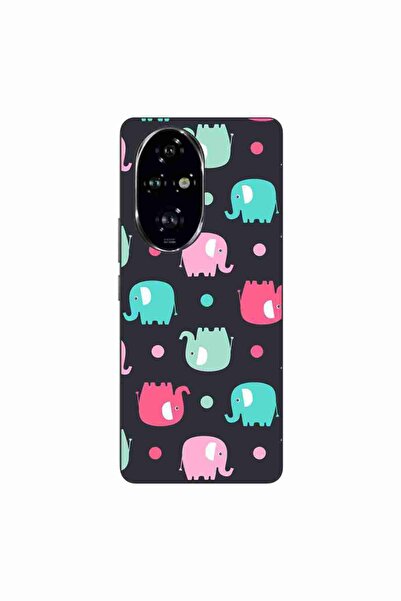 OEM Husa compatibila cu Honor 200 Pro Silicon Gel Tpu Model Pattern Elefant