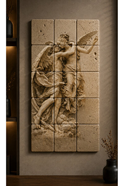 Paspashello Doğal Traverten Taş Tablo Eternal Embrace Collection