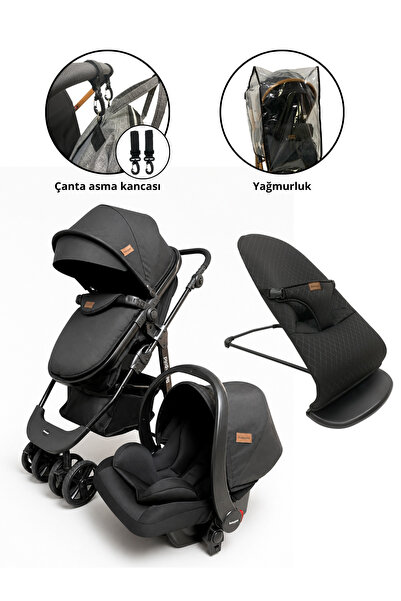 Travel System Stroller / Infant Carrier / Raincoat Set