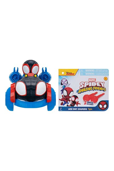 Spidey and His Amazing Friends Vehicul cu lansator de sageti si figurina, Spi...