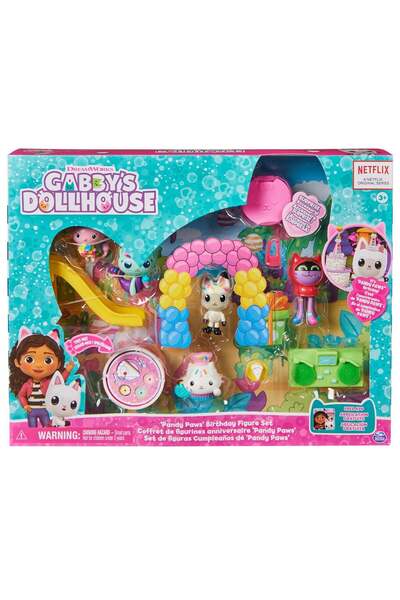 Gabby's Dollhouse Set de joaca, Gabbys Dollhouse, Petrecerea de ziua lui Pand...