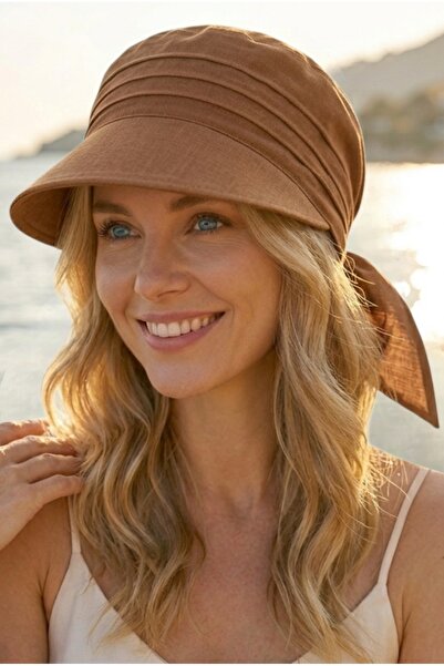 Trenderrs Women's Safari Tie-Up Brim Bandana Beach Hat