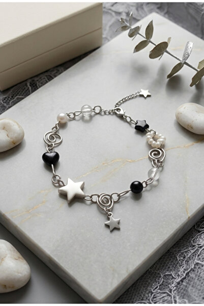 glactuca craft Spiral Charm Stainless Steel Bracelet Y2K