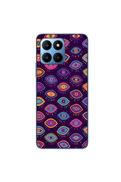 OEM Case compatible with Honor 70 Lite Silicone Gel Tpu Tribal Eyes Pattern