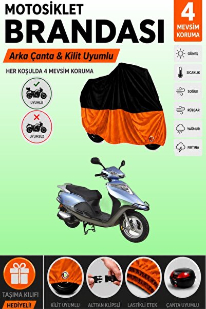 Cemku Double الجزء العلوي أسود - الجزء السفلي برتقالي، غطاء خلفي متوافق مع Ar...