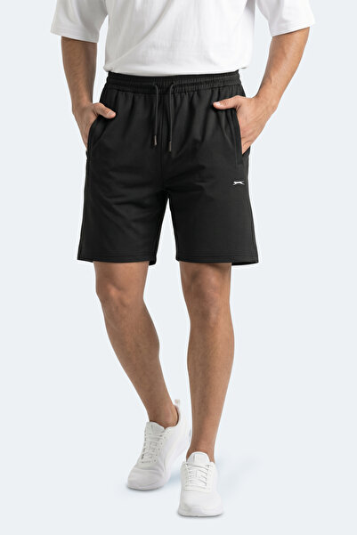 Slazenger HYPERBOLT I Erkek Cepli Fıtness Siyah Şort