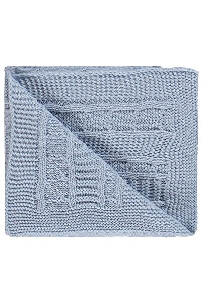 Civil Baby Hair Knitted Knitwear 95*100 Blanket - Blue