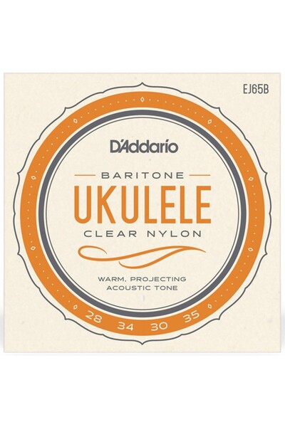 Daddario EJ65B PRO-ARTÉ CUSTOM EXTRUDED NYLON UKULELE STRINGS - BARITONE