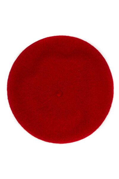 ButicCochet Women's beret, ButicCochet, wool, one size, Red - BSC203