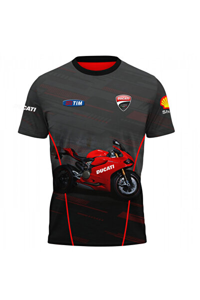 OEM Tricou barbati Ducati , maneca scurta multicolor M040