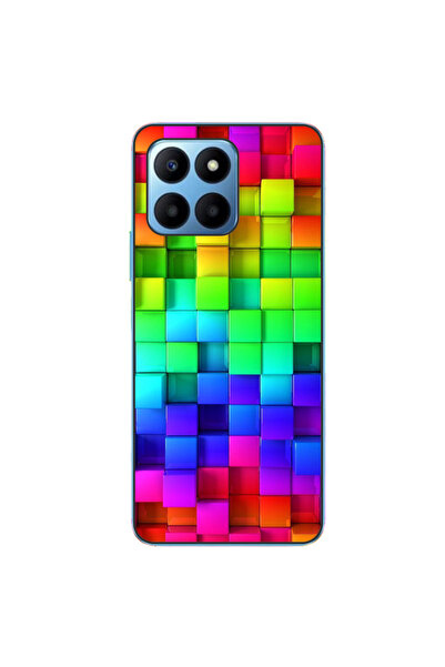 OEM Husa compatibila cu Honor 70 Lite Silicon Gel Tpu Model Colorful Cubes