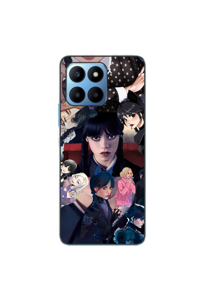 OEM Husa compatibila cu Honor 70 Lite Silicon Gel Tpu Model Wednesday Addams ...