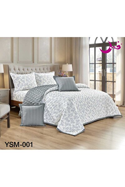 Moon Double Bed Compressed Quilted Summer Microfiber 6 Pieces - 230*250 - Com...