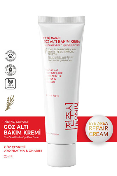 JEONJU Göz altı Torbalanma ve Morluk Karşıtı Pirinç Göz Altı Bakım Kremi