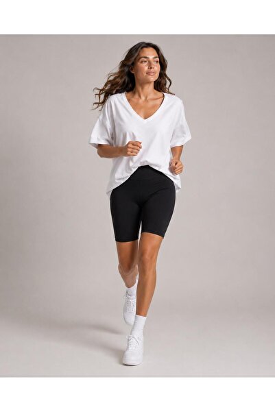 Tria Body High Waist Fit Biker Sports and Casual Running Shorts Leggings