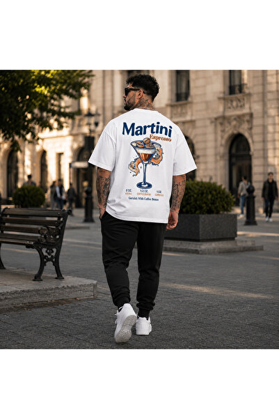 ELZE MODA A Quality Men's Premium Martin Back Printed Oversized T-Shirt