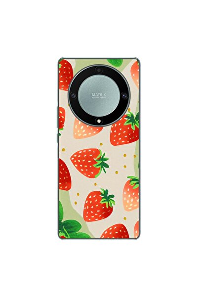 OEM Husa compatibila cu Honor Magic 5 Lite Silicon Gel Tpu Model Capsuni Pattern