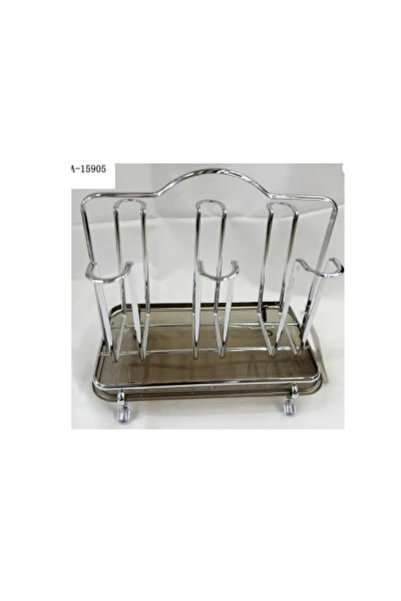 wei Iron Glass Holder + PVC Tray A-15905