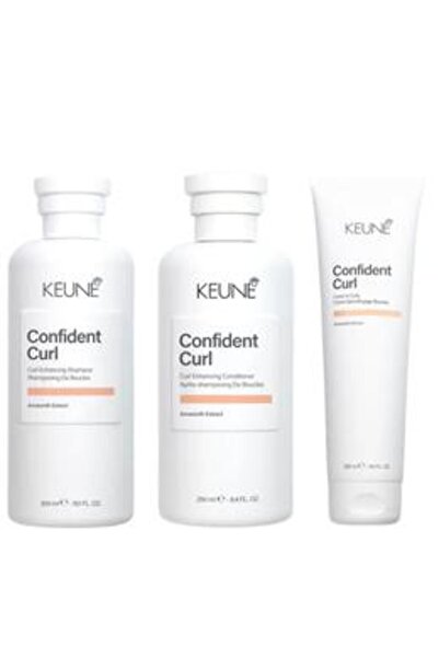 Keune Pachet pentru Par Cret - Confident Curl Curl Enhancing: Sampon 300 ml, ...