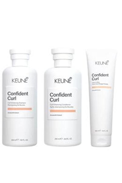 Keune Pachet pentru Par Cret - Confident Curl Curl Enhancing: Sampon 300 ml, ...