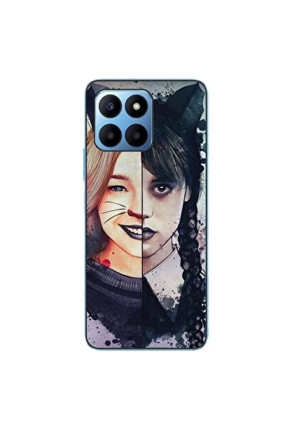 OEM Husa compatibila cu Honor X6 Silicon Gel Tpu Model Wednesday si Enid Sinc...