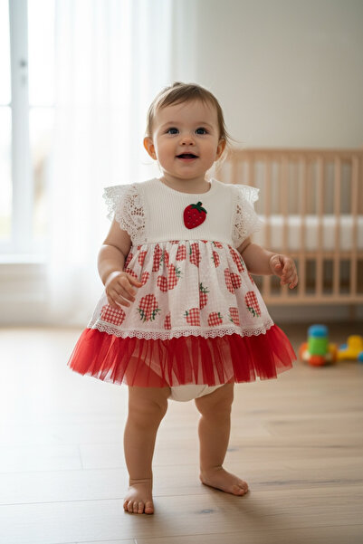 BİANCOFİGLİO Ruffled Sleeves, Ruffled Skirt, Puffy Ruffle Dress