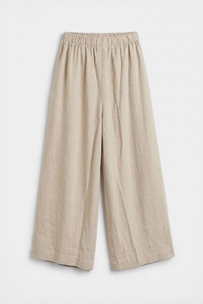 BSL Keten Karışım Oversize Pantolon