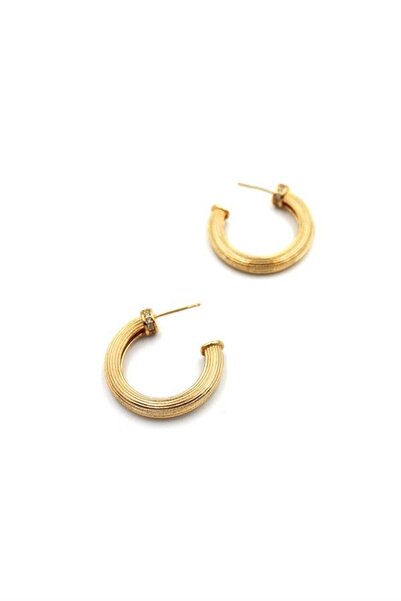 atastore2017 Hoop Earrings - Gold