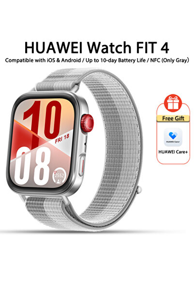 Huawei ساعة ذكية WATCH FIT4، شاشة 1.82 بوصة، أكثر من 100 وضع رياضي، متتبع للي...