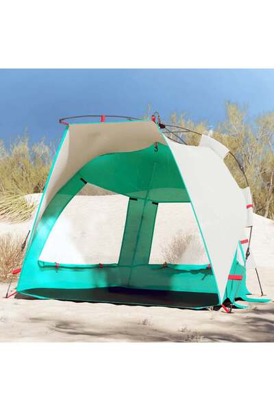 vidaxl Cort camping 2 persoane verde marin impermeabil setare rapida