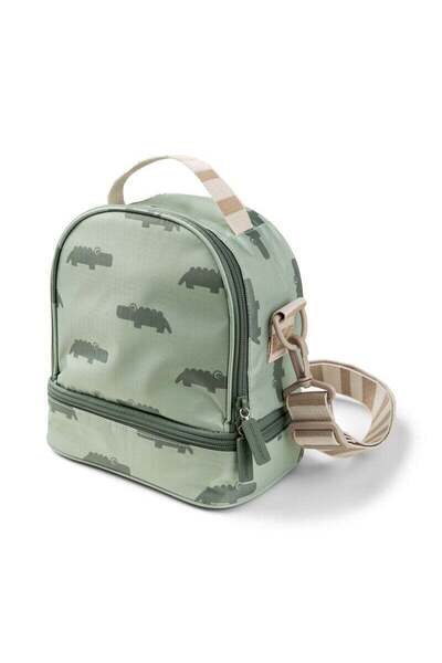Done By Deer Kids Insulated Lunch Bag Croco Green