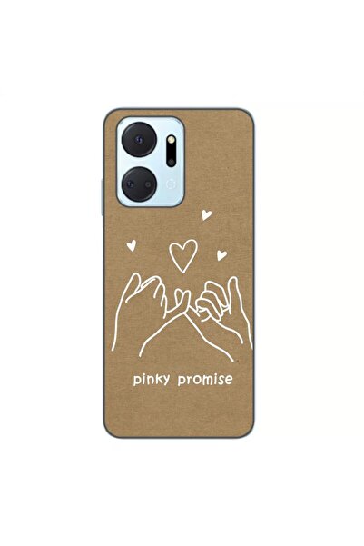OEM Калъф, съвместим с Honor X7a, силиконов гел TPU, модел BFF Pinky Promise