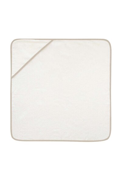 Tiny Toes - Baby Hooded Towel 100% Cotton - Beige