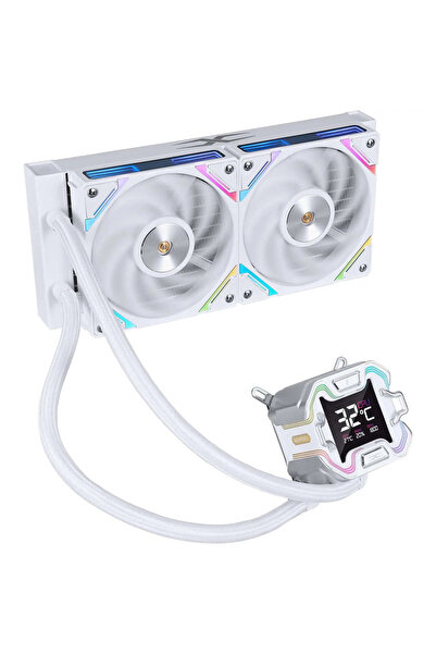 1stPlayer Cooler Procesor 1stPlayer ®   X-Starship 240E-wh, display de 2,4 in...