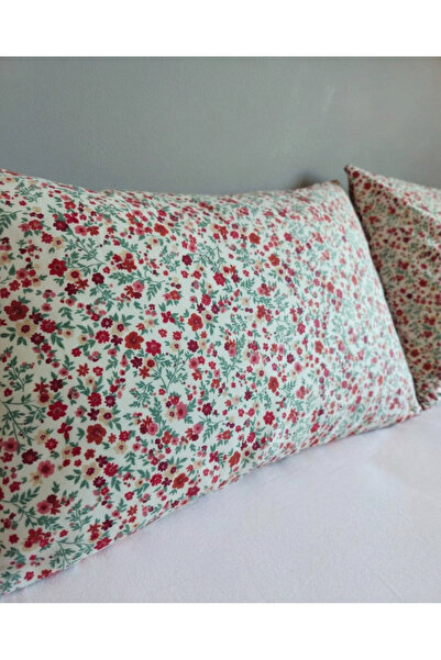 NATURAL LİFE CONCEPT Satin Pillowcase with Floral Pattern 2 Pack 50 X 70