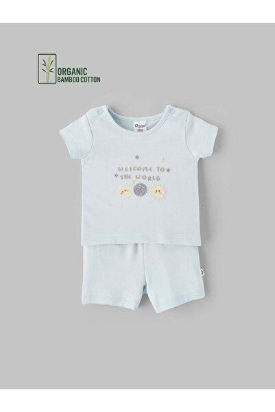 popees babycare Popees Boys Half-Sleeve Shoulder Open Co-ord Set (0-9 Months)...