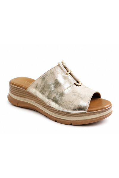 Anna Viotti Papuci dama piele naturala D22 S626-BEIGE-37