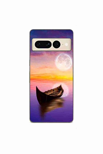 OEM Калъф, съвместим с Google Pixel 7 Pro, силиконов гел TPU модел  "Лунна сп...