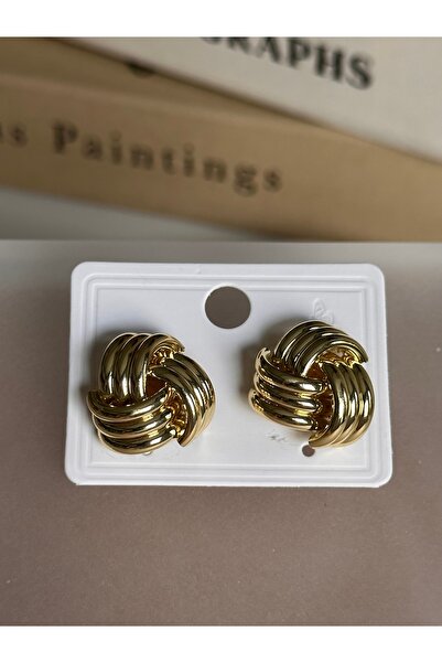 Bade Jewelry أقراط Vip Gold ذات التصميم الحلزوني المكونة من 3 قطع، أقراط أنيق...