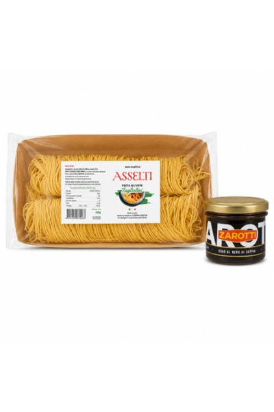 Asselti ®   Set cu origine italiană – Tagliolini all’uovo 250 g + Sos Zarotti...