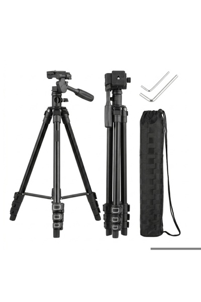 comse T02 Profesyonel Tripod Çok Fonksiyonlu 360° Döner Başlık Alüminyum Gövd...