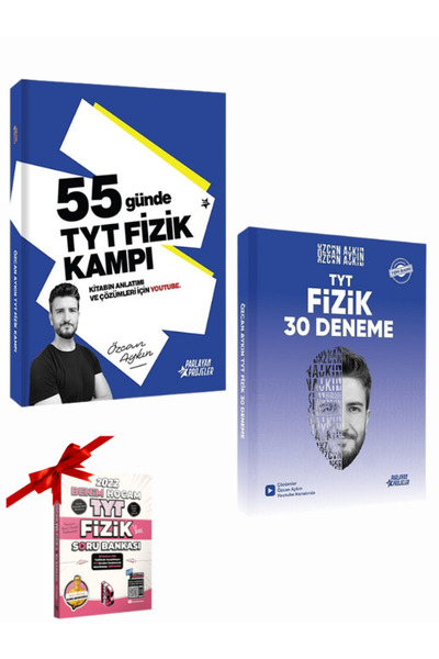 Parlayan Projeler Özcan Aykın 2026 TYT Fizik 30 Deneme ve 2026 YKS 55 Günde T...